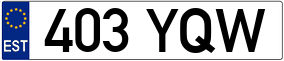 Trailer License Plate